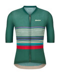 SANTINI Kurzarm Fahrradtrikot - BENGAL EVO - Grün