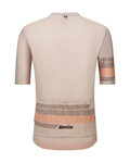 SANTINI Kurzarm Fahrradtrikot - IDEA - Beige