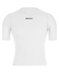 SANTINI Kurzarm Fahrrad-Shirt - DELTA - Weiß