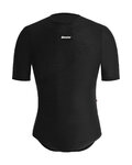SANTINI Kurzarm Fahrrad-Shirt - DRY - Schwarz