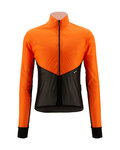 SANTINI Winddichte Fahrradjacke - REDUX LITE  - Orange/Schwarz