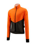 SANTINI Winddichte Fahrradjacke - REDUX LITE  - Orange/Schwarz