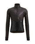 SANTINI Winddichte Fahrradjacke - REDUX LITE  - Schwarz