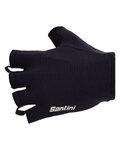 SANTINI Fingerlose Fahrradhandschuhe - 3D - Schwarz