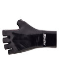 SANTINI Fingerlose Fahrradhandschuhe - MADSS AERO - Schwarz