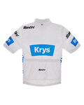 SANTINI Kurzarm Fahrradtrikot - TDF BEST YOUNG RIDER - Weiß