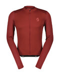 SCOTT Langarm Fahrradtrikot für den Sommer - ENDURANCE 10 - bordeaux
