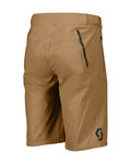 SCOTT Fahrradshorts ohne Träger - ENDURANCE LS/FIT W/PAD - Beige