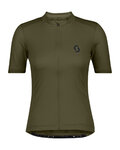 SCOTT Kurzarm Fahrradtrikot - ENDURANCE 10 S/SL W - Grün