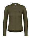 SCOTT Langarm Fahrradtrikot für den Sommer - ENDURANCE 10 L/SL W - Grün
