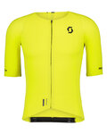 SCOTT Kurzarm Fahrradtrikot - ULTIMATE GRAPHENE - Gelb