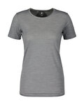 SCOTT Kurzarm Fahrrad-Shirt - TEE COMMUTER MERINO W - Grau