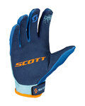 SCOTT Langfinger-Fahrradhandschuhe - 350 RACE EVO JUNIOR - Blau/Orange