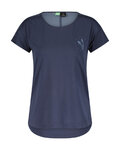 SCOTT Kurzarm Fahrrad-Shirt - TRAIL FLOW DRI SS W - Blau