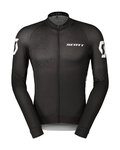 SCOTT Langarm Fahrradtrikot für den Sommer - PRO - Schwarz
