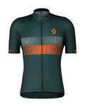 SCOTT Kurzarm Fahrradtrikot - TEAM 10 - Grün/Orange