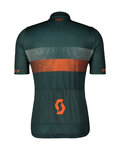 SCOTT Kurzarm Fahrradtrikot - TEAM 10 - Grün/Orange
