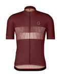 SCOTT Kurzarm Fahrradtrikot - TEAM 10 - bordeaux