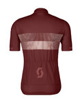 SCOTT Kurzarm Fahrradtrikot - TEAM 10 - bordeaux