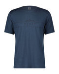 SCOTT Kurzarm Fahrrad-Shirt - DEFINED MERINO SS - Blau
