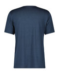SCOTT Kurzarm Fahrrad-Shirt - DEFINED MERINO SS - Blau