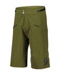SCOTT Fahrradshorts ohne Träger - TRAIL VERTIC PRO W/PAD - Grün/Schwarz