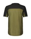 SCOTT Kurzarm Fahrradtrikot - TRAIL VERTIC ZIP SS - Grün/Schwarz