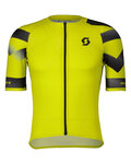 SCOTT Kurzarm Fahrradtrikot - PREMIUM CLIMBER - Gelb/Schwarz