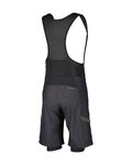 SCOTT Kurze Fahrradhose mit Trägern - GRAVEL HYBRID +++ - Schwarz/Grau