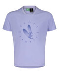 SCOTT Kurzarm Fahrrad-Shirt - TRAIL FLOW 20 DRI SS JR - Lila