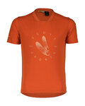 SCOTT Kurzarm Fahrrad-Shirt - TRAIL FLOW 20 DRI SS JR - Orange