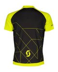 SCOTT Kurzarm Fahrradtrikot - RC TEAM SS JR - Schwarz/Gelb