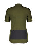 SCOTT Kurzarm Fahrradtrikot - GRAVEL MERINO - Grün