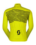 SCOTT Langarm Fahrradtrikot für den Winter - TEAM WARM GRAPHICS - Gelb
