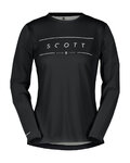 SCOTT Langarm Fahrradtrikot für den Sommer - TRAIL VERTIC LS W - Schwarz