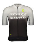 SCOTT Kurzarm Fahrradtrikot - SRAM PRO - Schwarz/Weiß