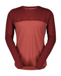SCOTT Langarm Fahrrad-Shirt - DEFINED MERINO LS - Rot