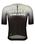 SCOTT Kurzarm Fahrradtrikot - SRAM AERO - Schwarz/Weiß
