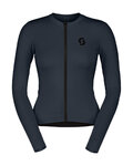 SCOTT Langarm Fahrradtrikot für den Winter - TRAINING - Blau