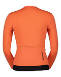 SCOTT Langarm Fahrradtrikot für den Winter - TRAINING - Orange