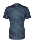 SCOTT Kurzarm Fahrrad-Shirt - DRI TIE DYE - Blau