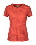 SCOTT Kurzarm Fahrrad-Shirt - DRI TIE DYE W - Rot