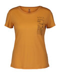 SCOTT Kurzarm Fahrrad-Shirt - DEFINED MERINO GRAPHIC SS W - Orange