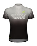 SCOTT Kurzarm Fahrradtrikot - SCOTT-SRAM PRO - Schwarz/Weiß
