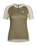 SCOTT Kurzarm Fahrradtrikot - ENDURANCE 20 W - Grün/Weiß