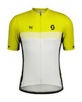 SCOTT Kurzarm Fahrradtrikot - RC TEAM - Gelb/Weiß