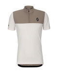 SCOTT Kurzarm Fahrradtrikot - ENDURANCE LT - Weiß/Grau