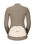 SCOTT Langarm Fahrradtrikot für den Sommer - ENDURANCE W - Beige/Weiß