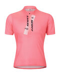 SCOTT Kurzarm Fahrradtrikot - JUNIOR - Rosa/Weiß