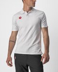 CASTELLI Kurzarm Fahrrad-Shirt - RACE DAY POLO - Weiß